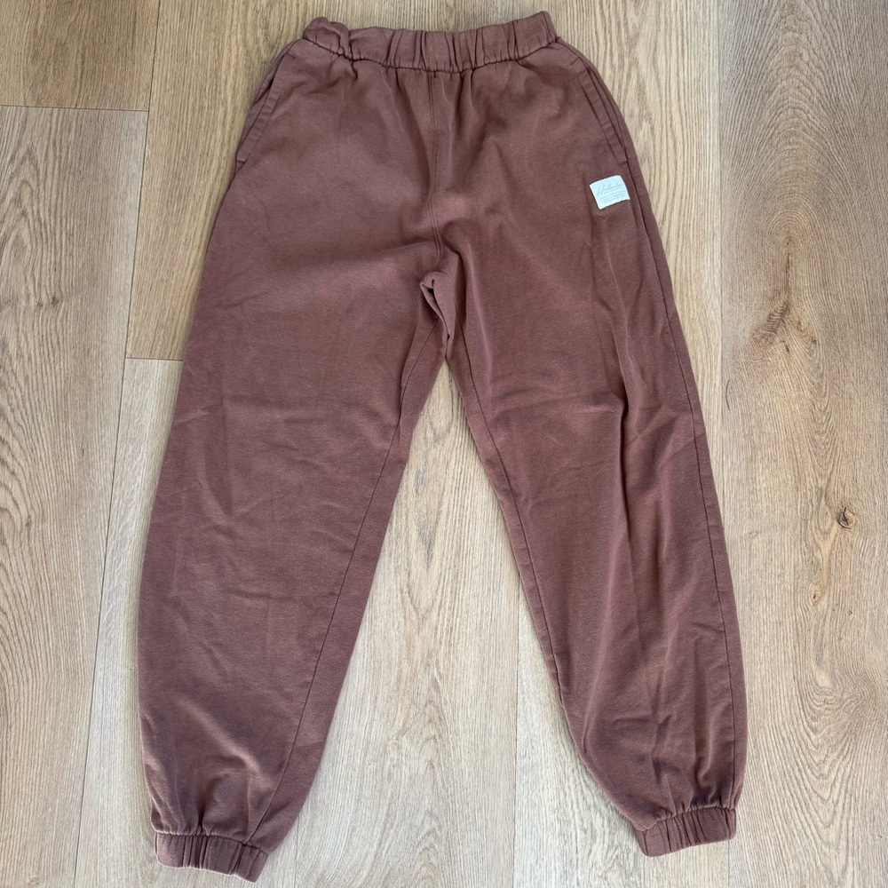 Hollister Brown Sweatpants XS Adjustable Rise